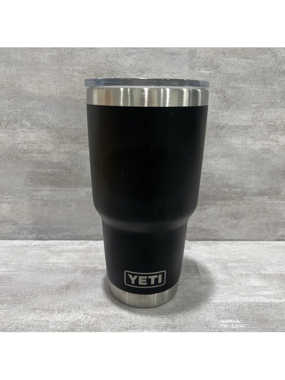 YETI 30oz Rambler Travel Tumbler Black Stainless Steel With Slide Sip Lid